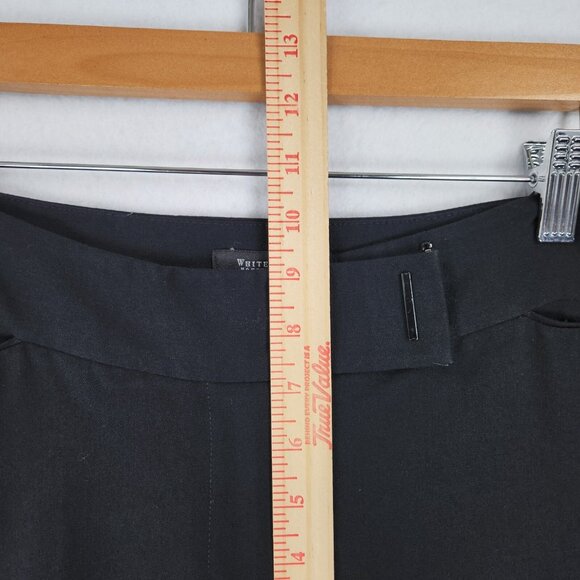 WHBM Pants Womens 8 Black Legacy Modern Boot Cut Mid Rise Flat Front Classic - Picture 6 of 13